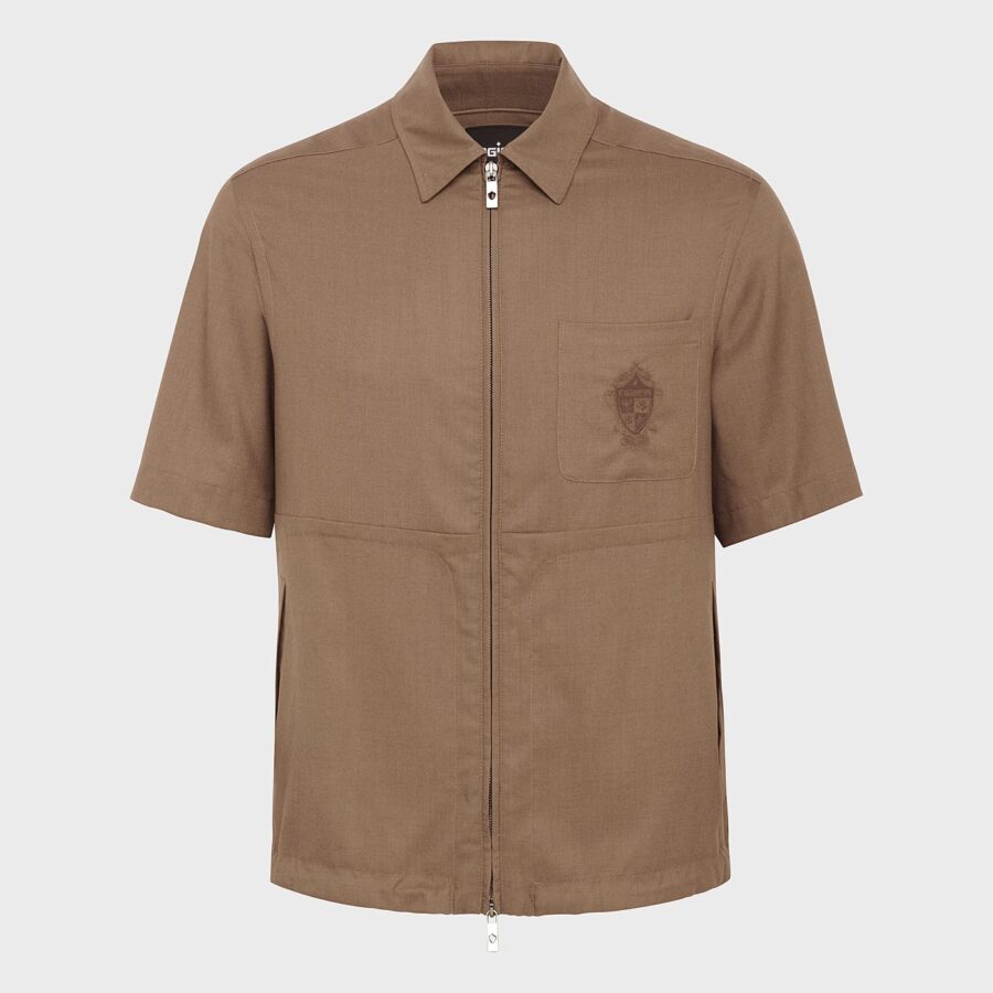 Ajaccio Overshirt Cashmere Silk Sand