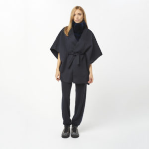 Highlands Poncho Navy
