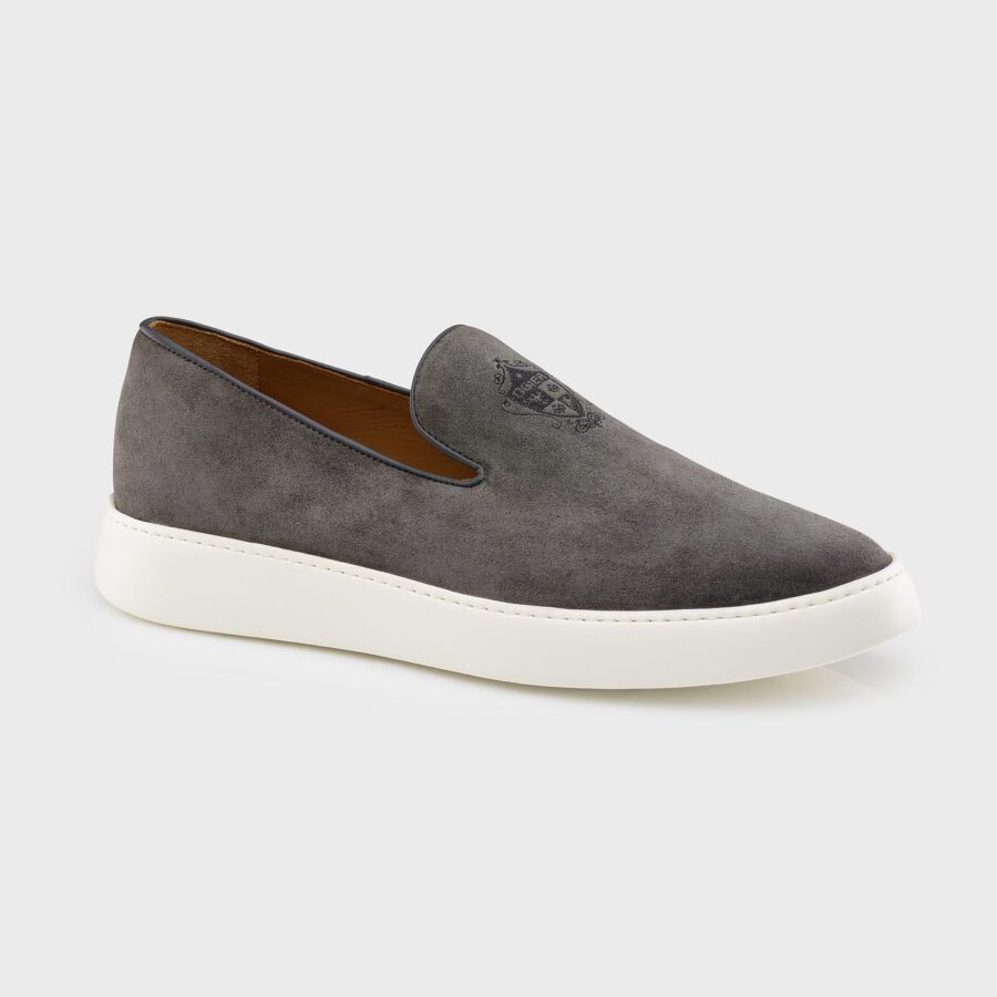 Marrakesh Suede slip-on Mocassin Grey