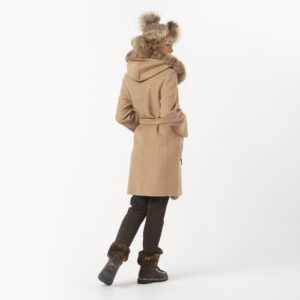 Ogier Reversible Coat Cashmere Zibeline Beige