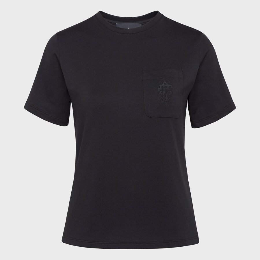 Suzanne Cotton Jersey T-Shirt Black