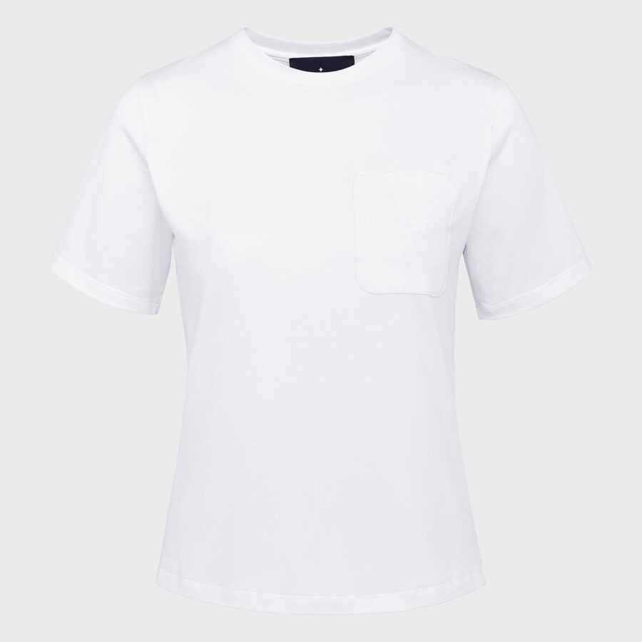 Suzanne Cotton Jersey T-Shirt White
